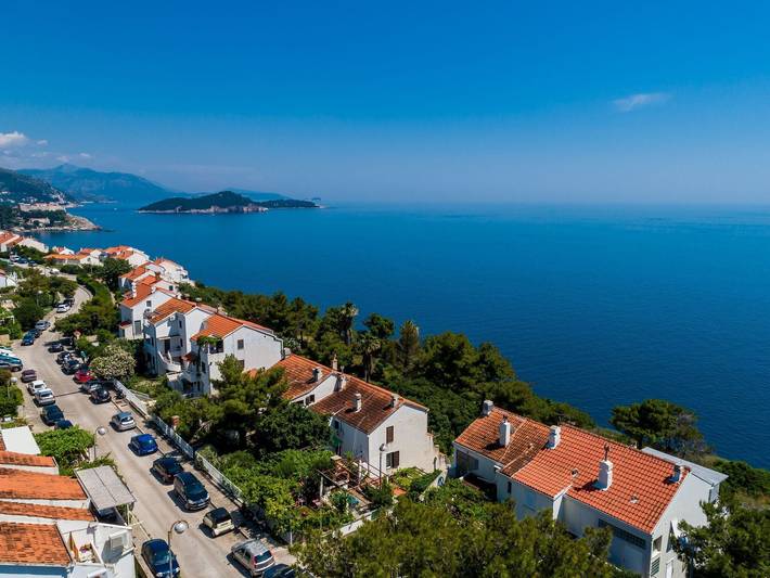 Vakantieappartement voor 3 personen, met terras, kindvriendelijk in Dubrovnik