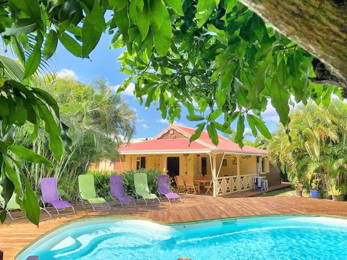 Villa pour 6 personnes, avec piscine et jardin à Deshaies