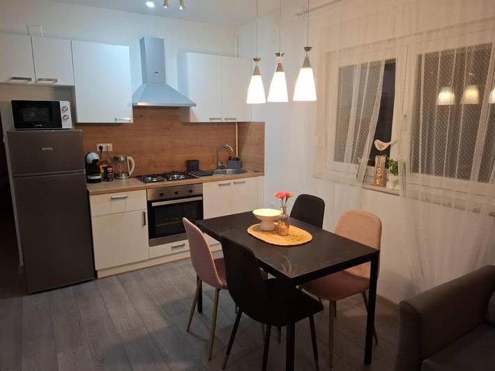 Ferienwohnung für 4 Personen, mit Balkon und Terrasse sowie Ausblick