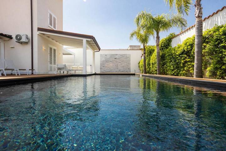 Villa mit pool für 7 Personen, mit Whirlpool und Garten sowie Pool in Palermo - 4