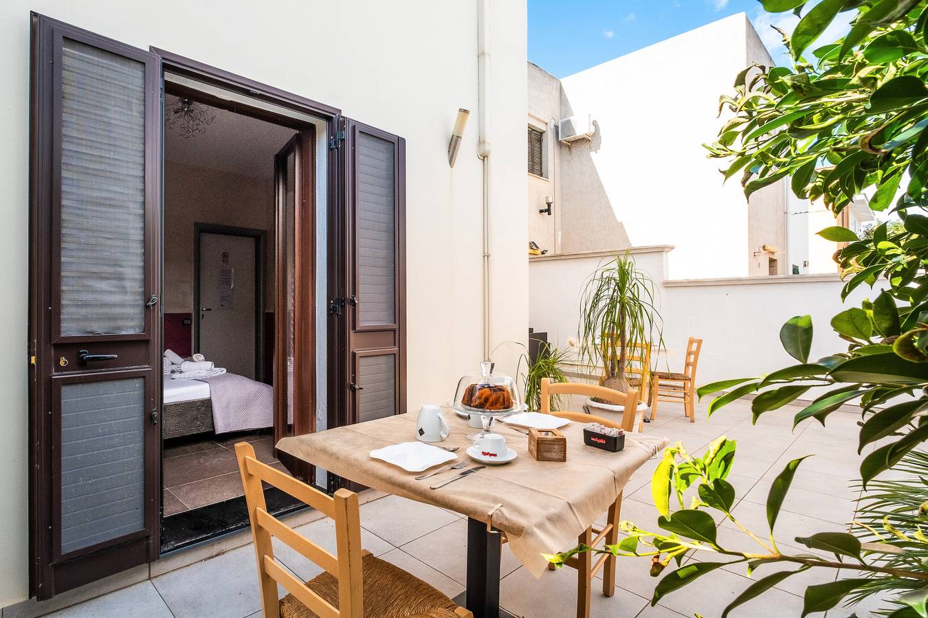 Bed and Breakfast 'Unità 1' mit Gemeinschaftsgarten, Wlan und Klimaanlage in Porto Cesareo, Golf von Tarent