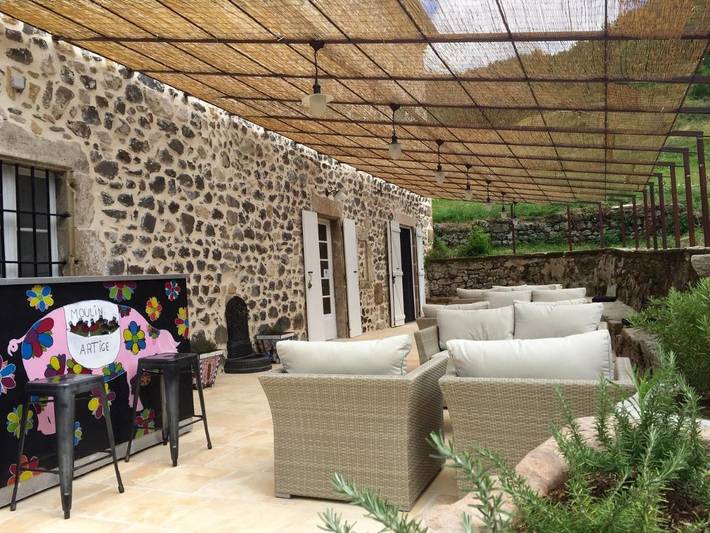 Maison d’hôte pour 2 personnes, avec terrasse et vue ainsi que piscine et jardin à Saint-Étienne-de-Boulogne - 2