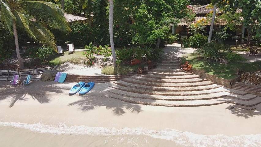Pousadas para 2 pessoas, com vista e balcão e ainda jardim em Ilha de Boipeba