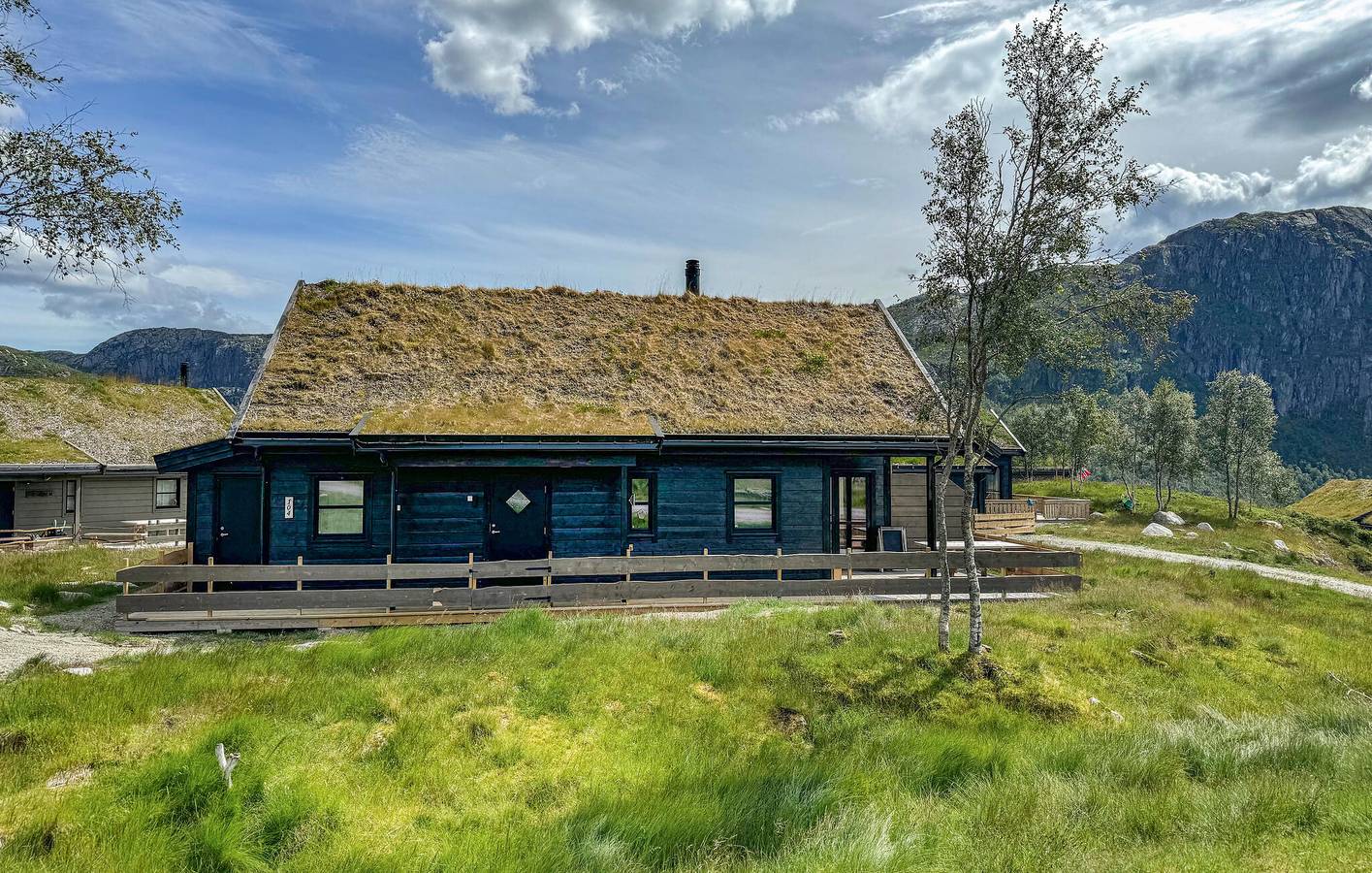 Ferienhaus für 6 Personen mit Terrasse in Bjerkreim