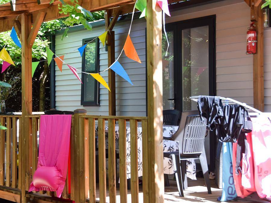 Camping Lou Rouchetou - Mobilhome 4 personnes - Premium Climatisation Tv 30m² 2Ch in Les Vans, Parc national des Cévennes