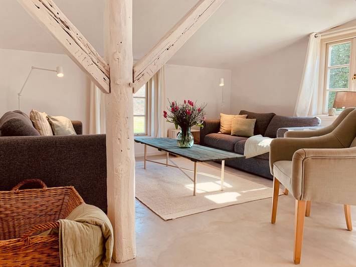 Ferienwohnung für 7 Personen, mit Sauna und Garten, mit Haustier in Habernis