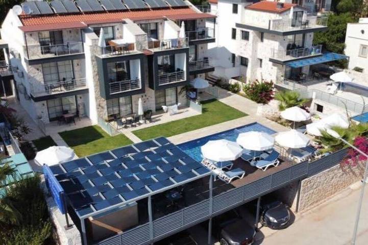 Apartment for 4 people, with balcony and garden in Kalkan