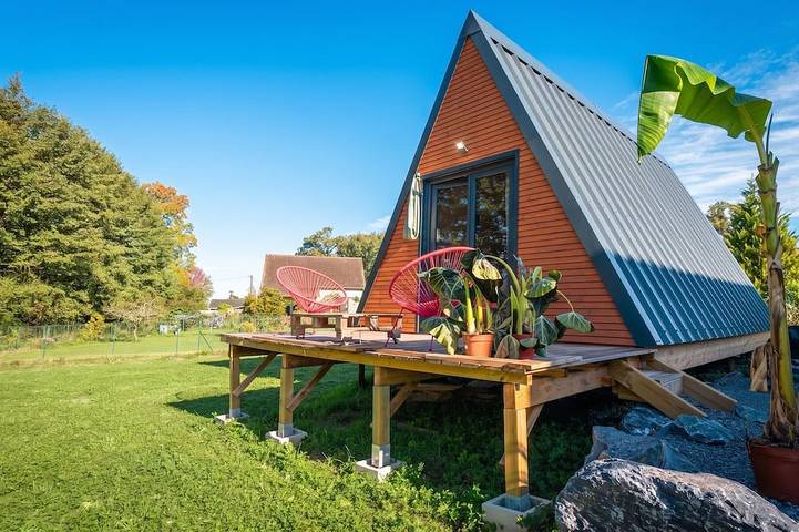 Maison de vacances pour 2 personnes, avec terrasse ainsi que jardin et jacuzzi