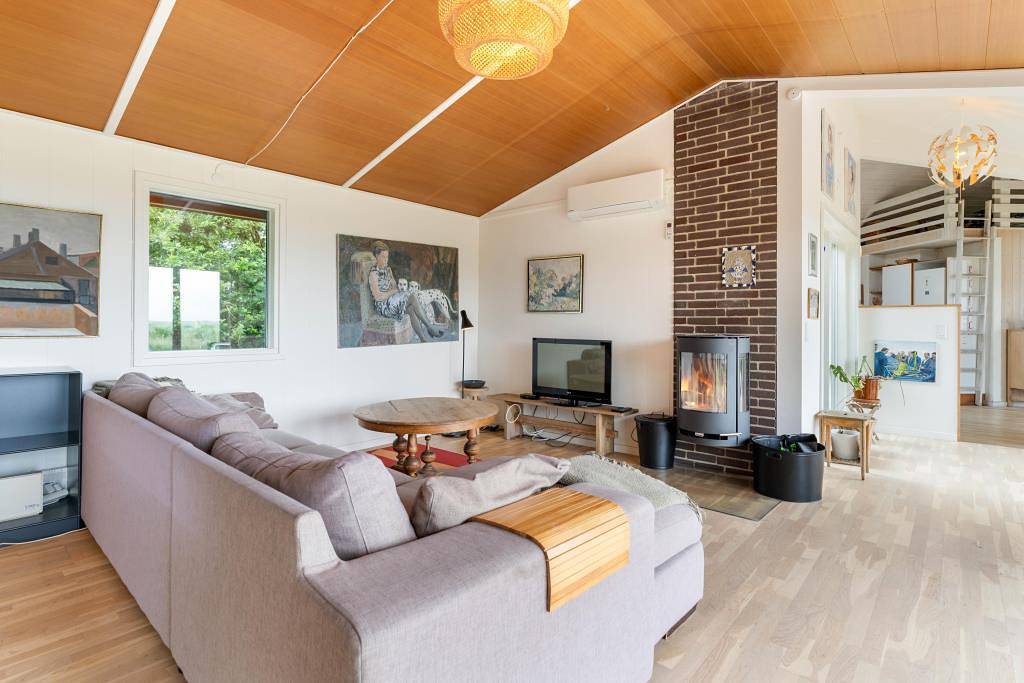 Ferienhaus mit Panoramaaussicht auf den Ringkøbing Fjord in Nørre Lyngvig, Hvide Sande