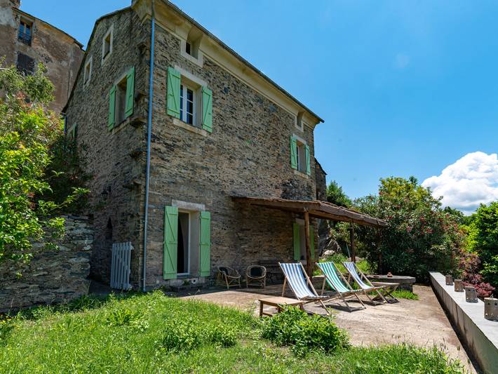 Maison de vacances pour 8 personnes, avec vue ainsi que terrasse et jardin