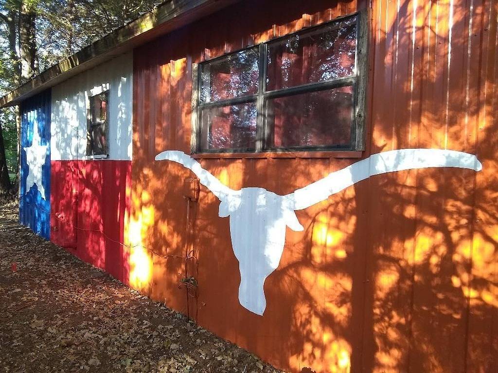 Neu renovierte Hütte im Wald mit Firepit & Murals in Canton, Van Zandt County