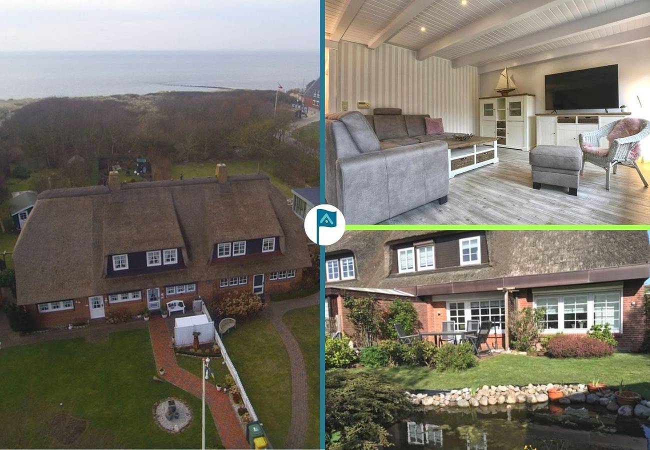 Näher am Strand können Sie Ihren Urlaub nicht verbringen! in Utersum, Föhr