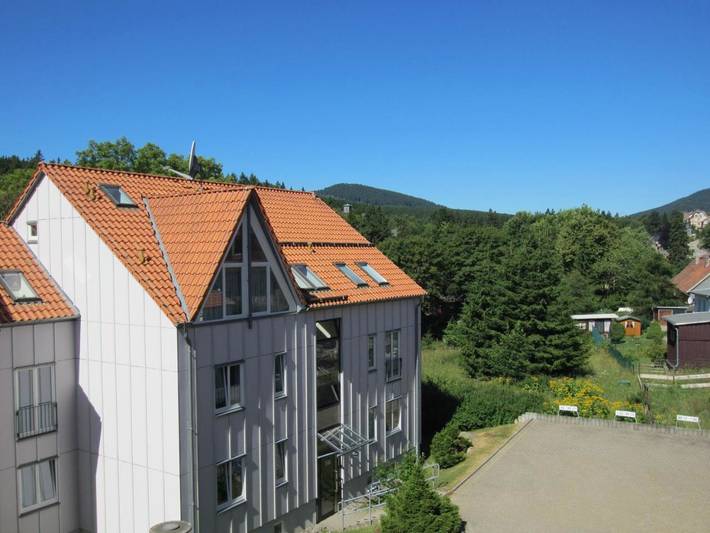 Ferienwohnung für 4 Personen, mit Balkon und Terrasse sowie Ausblick in Schierke
