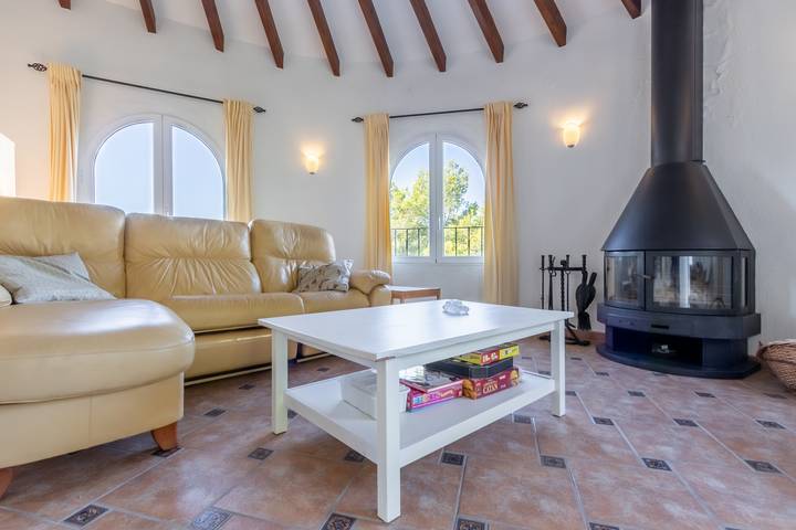 Villa "El Refugio" mit Meer- und Bergblick, privatem Pool, Klimaanlage und WLAN in San Jaime, Benissa