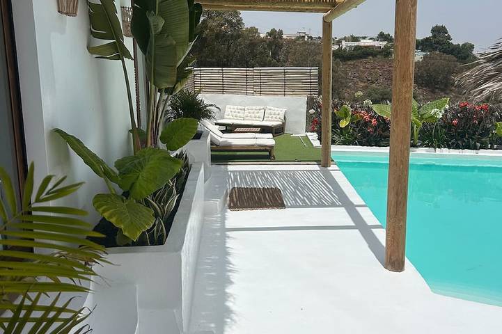 Casa de vacaciones para 4 personas, con jardín y terraza en Firgas