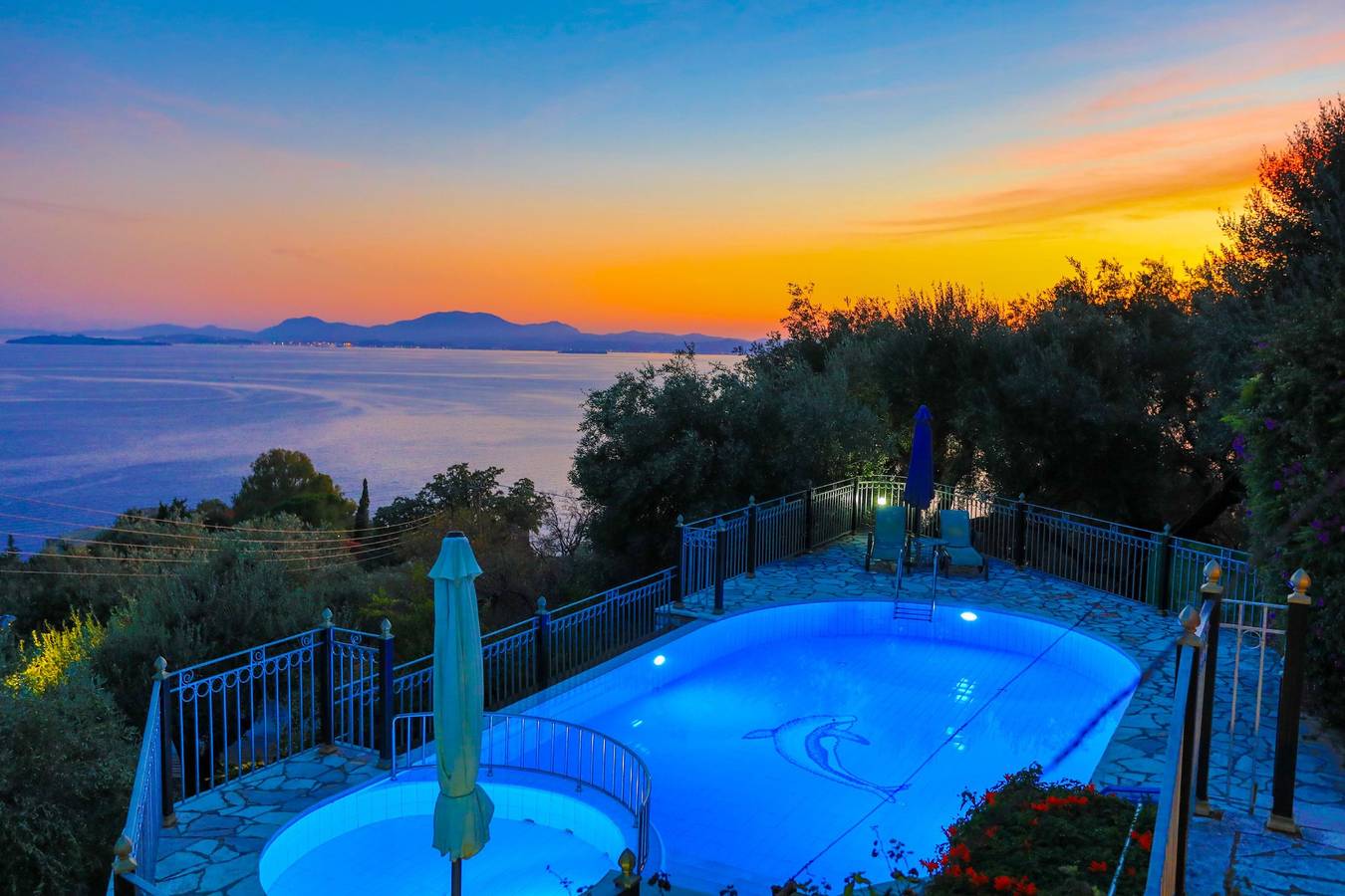 Villa für 5 Personen mit Terrasse in Nissaki, Korfu