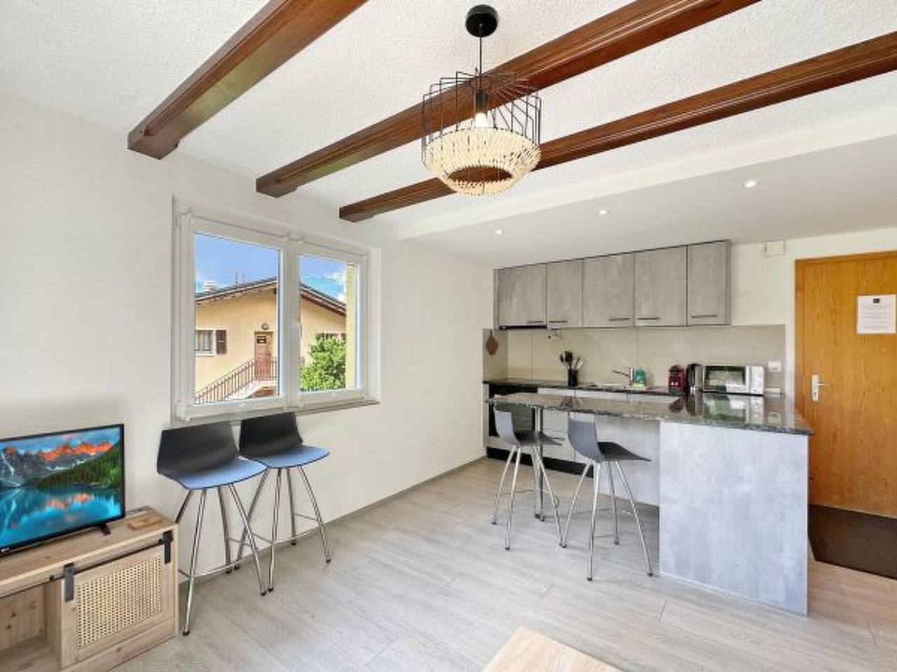 Appartement entier, Appartement de vacances pour 4 personnes avec terrasse in Salins (Sion), Sion