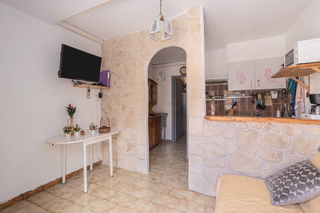 Ganze Wohnung, Appartement 'Le Mieukerien – Nähe Réserve Africaine, 200 m zum Strand' in Port-la-Nouvelle, Mittelmeerküste (Frankreich)