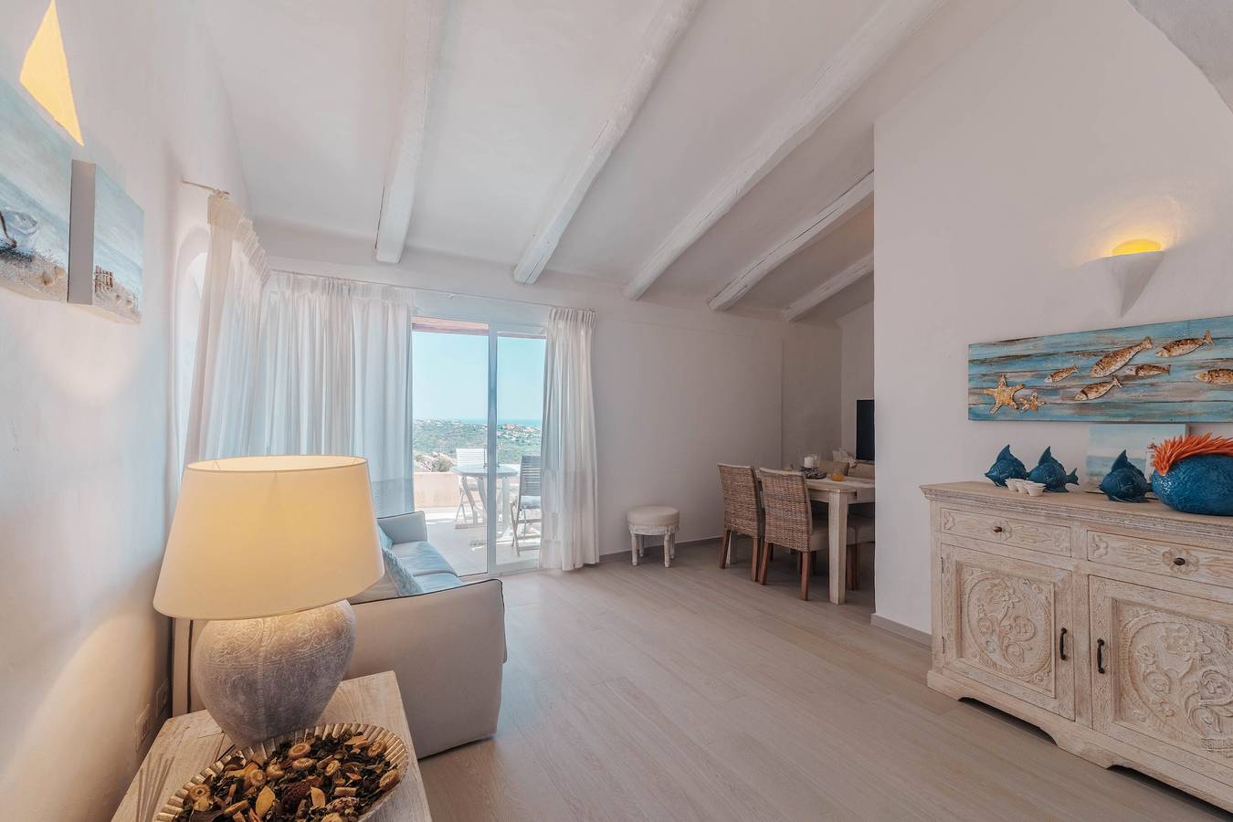 Appartement entier, Appartement "Spinnaker" avec vue sur la mer, Wi-Fi et climatisation in Liscia di Vacca, Arzachena