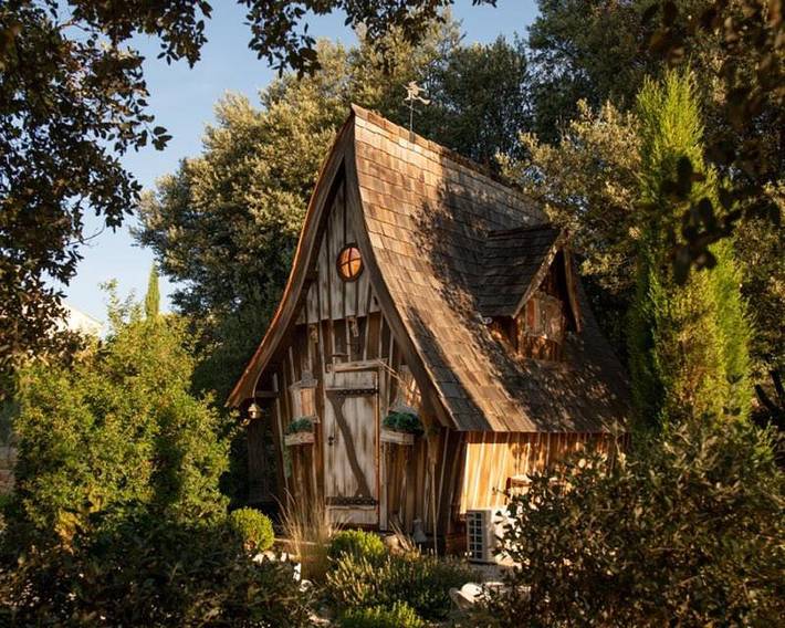 Chalet pour 2 personnes, avec jardin et piscine
