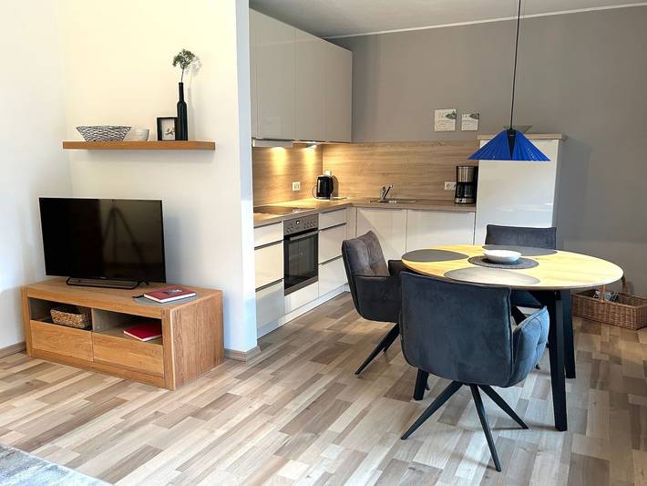 Ferienwohnung für 3 Personen, mit Terrasse und Garten in Carolinensiel