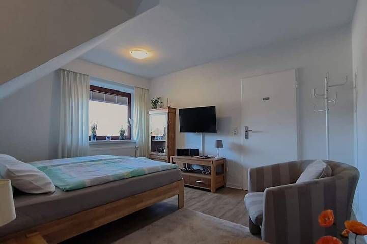Apartement I mit separater Küche - Schuppe: herzliches Gästehaus in Tarp in Tarp, Grünes Binnenland