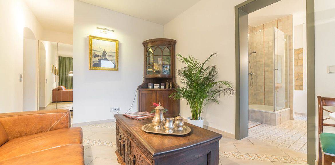 Ganze Wohnung, Historisches Apartmenthaus Saxonia – auf den Spuren der deutschen Maler in Bad Schandau, Elbsandsteingebirge