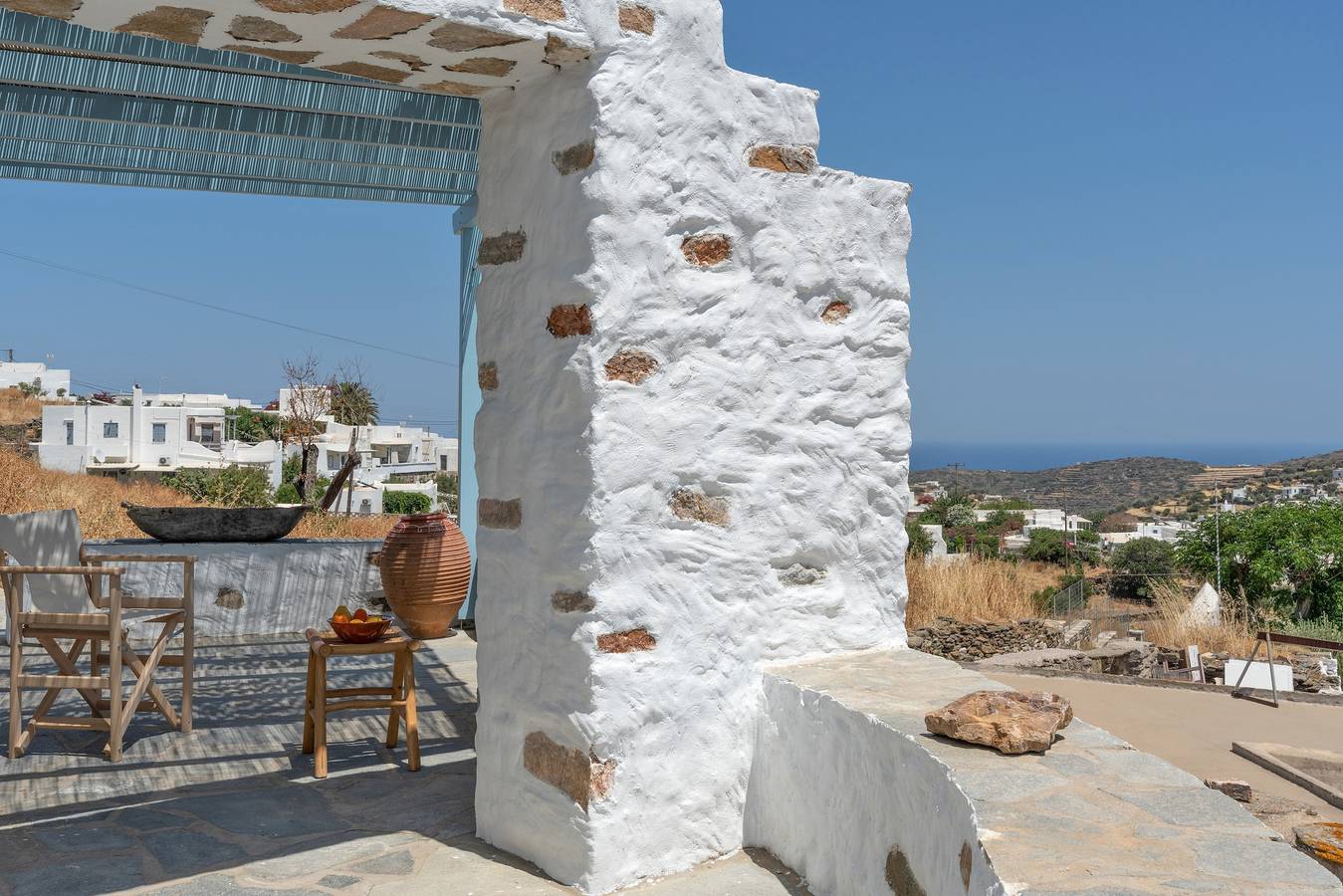 Holiday Home 'Sylvia's Home' with Sea View, Wi-Fi and Air Conditioning in Apollonia, Cyclades
