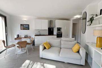 Gîte pour 6 personnes, avec jardin, animaux acceptés dans Plage de la Baumette