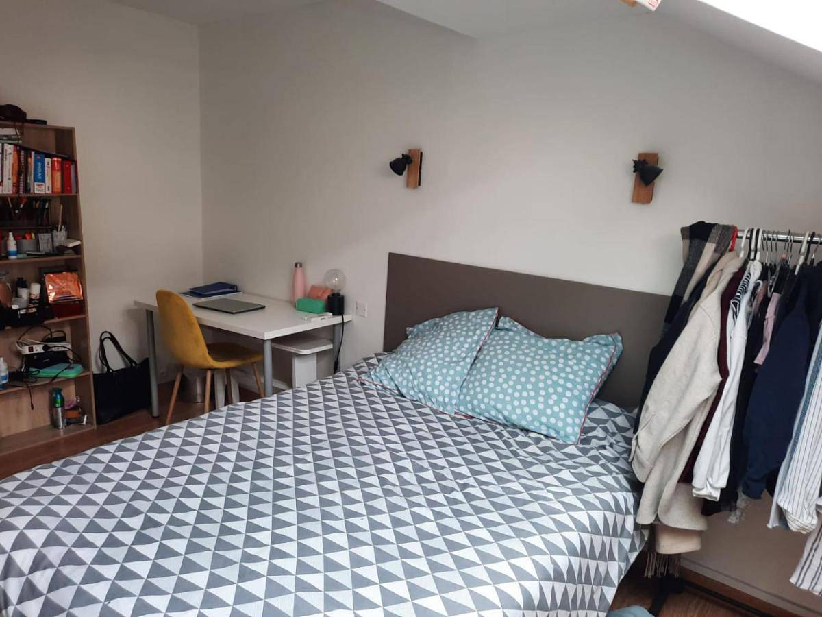 Double Room with Shared Bathroom in Reims, Marne