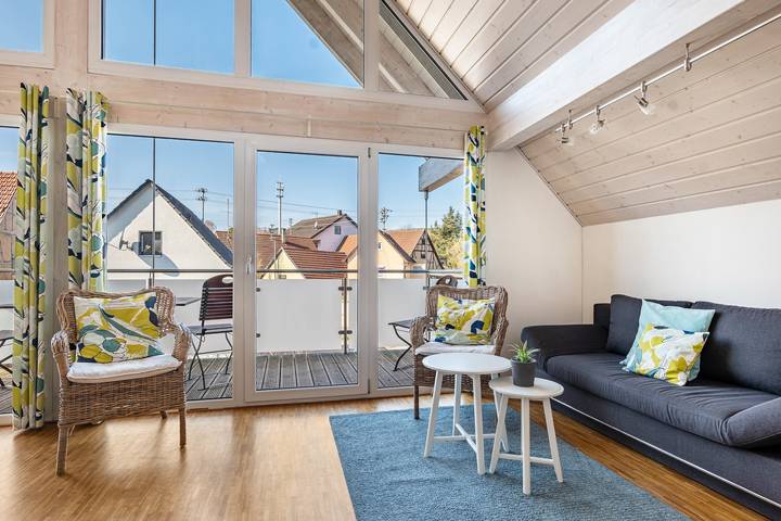 Gîte pour 6 personnes, avec balcon à Brackenheim