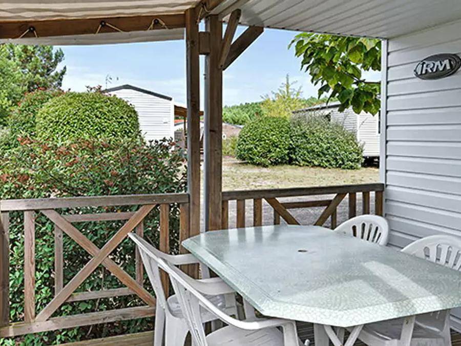 Camping Lou Pignada - Mobilhome 2 personas - Mobil-home | Confort | 1 Dormitorio | 2 Pers | Terraza individual | 1 Baño | Aire acondicionado | Tv in Messanges, Côte d’Argent