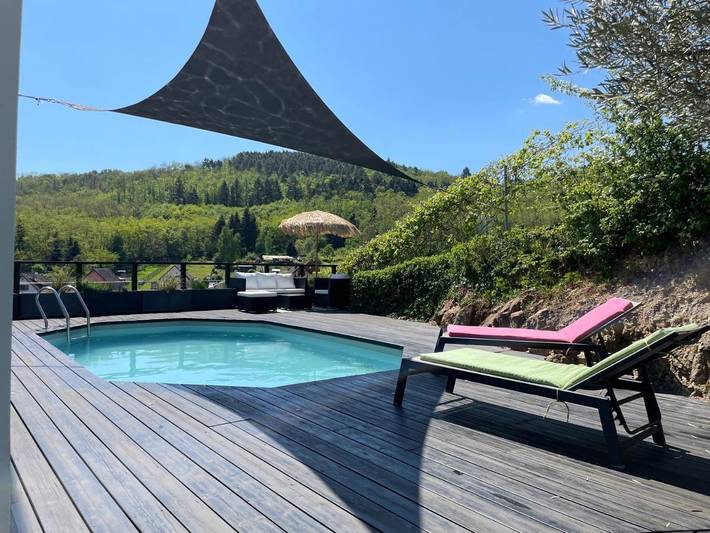 Gîte pour 4 personnes, avec vue et sauna ainsi que piscine et jardin à Katzenthal - 2