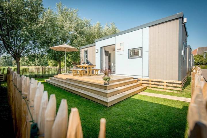 Ferienpark für 4 Personen, mit Terrasse und Garten sowie Ausblick in Belgische Küste