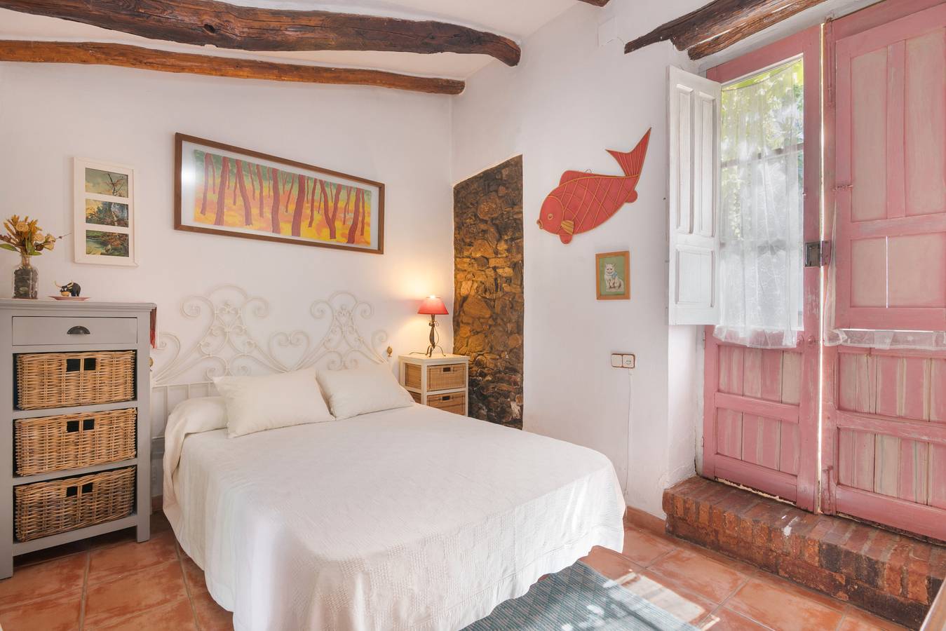 Casa rural 'La Rana Verde De Abajo' con vistas a la montaña, piscina privada y Wi-Fi in Los Romeros, Jabugo