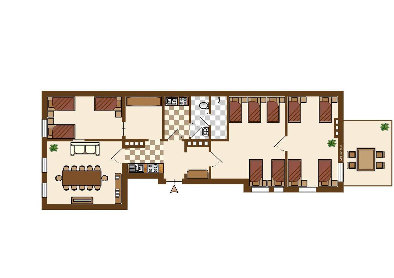 Ganze Wohnung, Munich Large Apartment 110 qm, 3 Bedrooms and very Central 1-12 Guests in München Ludwigsvorstadt, München