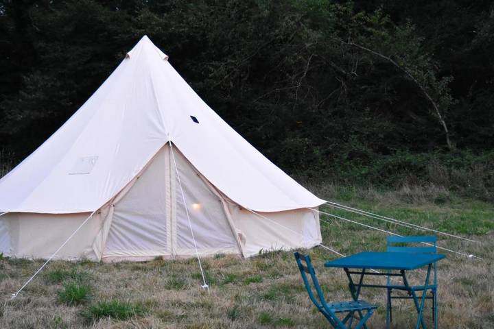 Tente pour 2 personnes, avec vue, animaux acceptés dans Saône-et-Loire - 3