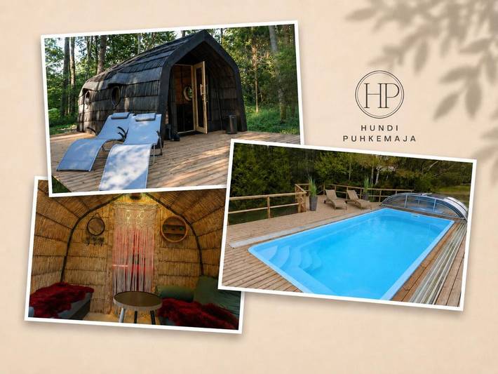 Camping für 3 Personen, mit Whirlpool und Terrasse sowie Garten und Pool in Estland