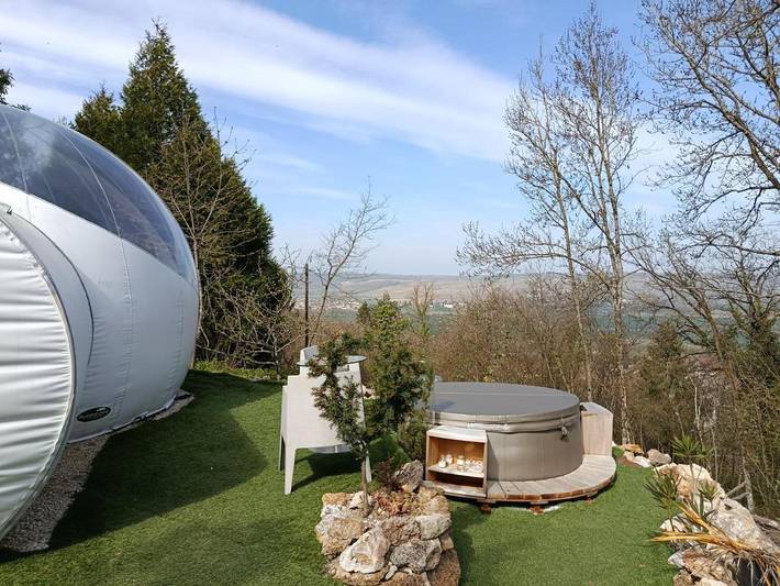 Gîte pour 2 personnes, avec jardin ainsi que piscine et vue à Dormans - 4