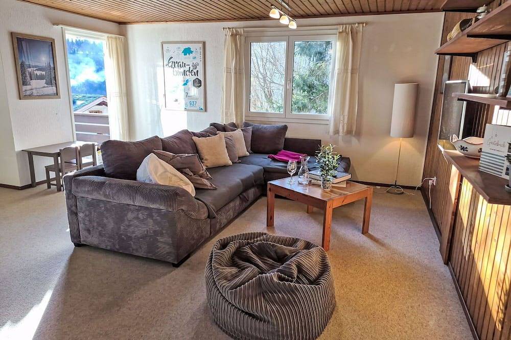 Ganze Wohnung, Angenehme Wohnung für 5 Leute mit  W-Lan, Tv und Terrasse in Ruschein, Alpenarena