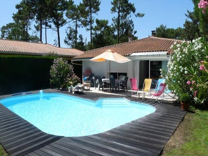 Appartement de vacances pour 8 personnes, avec piscine dans Biscarrosse Plage