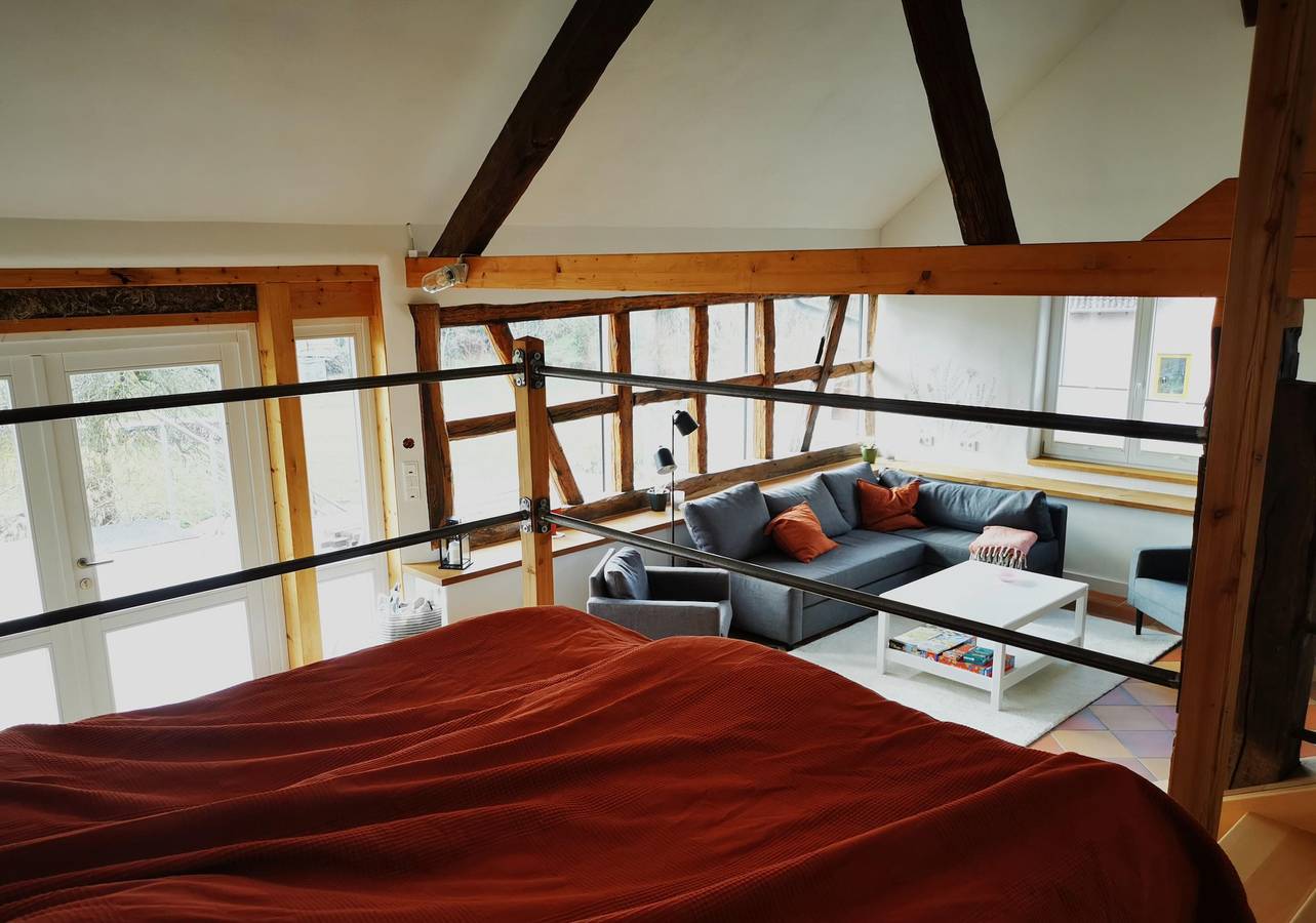 Ganze Ferienwohnung, Appartement/Fewo, Dusche, Wc, gartenseitig in Woppenroth, Nahetal