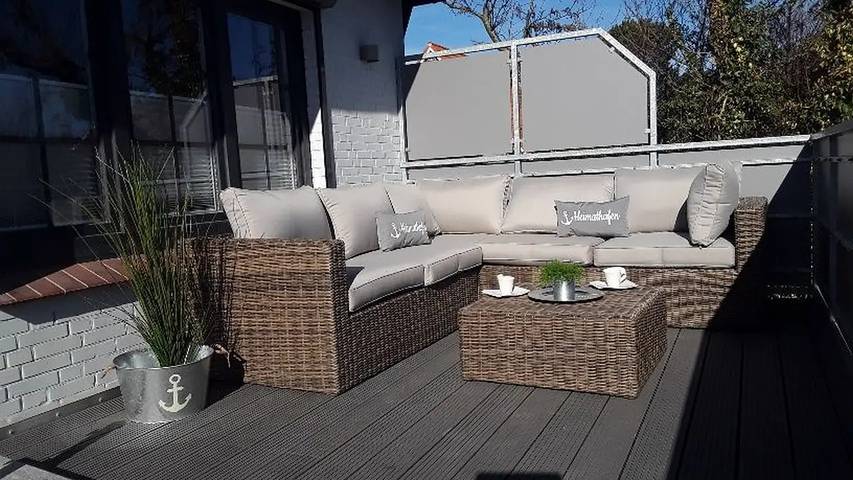 Ferienwohnung für 4 Personen, mit Balkon und Sauna, mit Haustier auf Langeoog