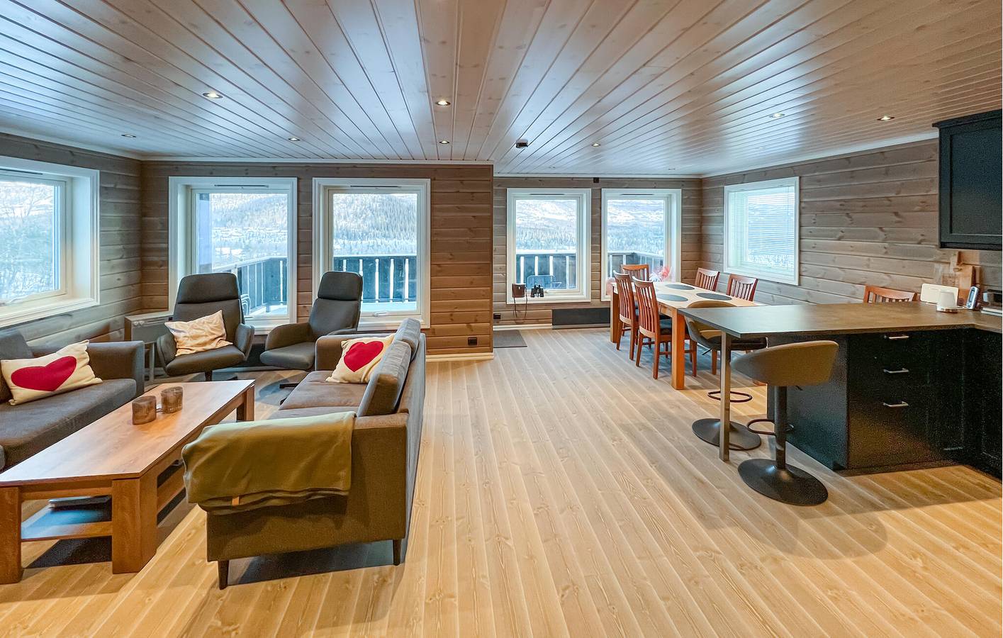 Ferienhaus für 7 Personen mit Terrasse in Vang