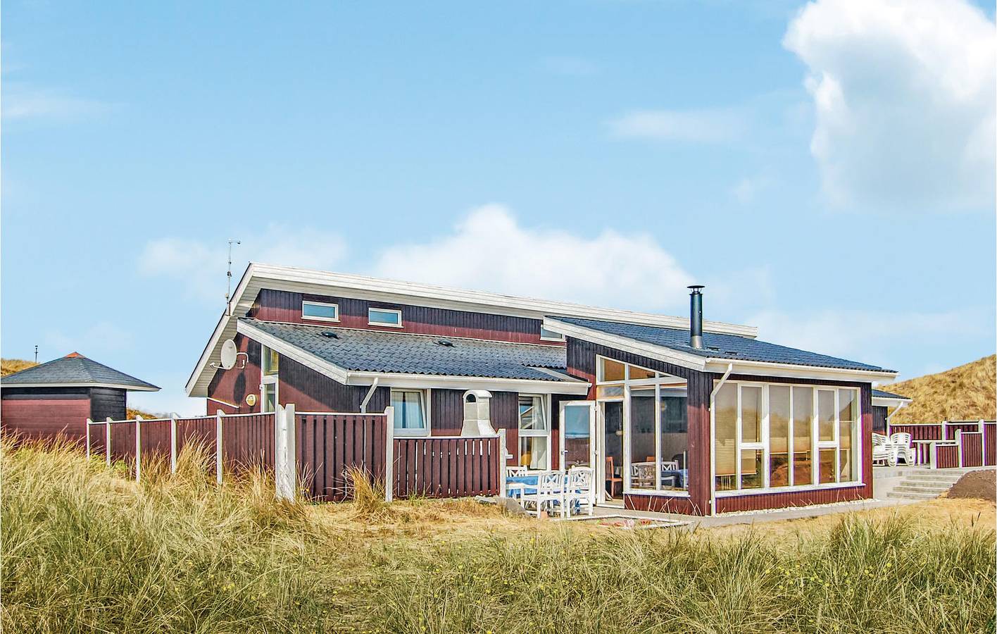 Ferienhaus für 12 Personen mit Terrasse in Skodbjerge, Hvide Sande
