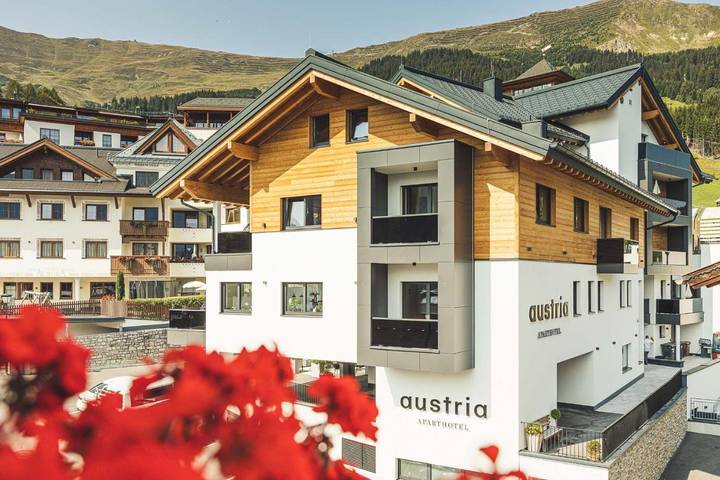 Apartmenthotel für 8 Personen, mit Balkon und Terrasse sowie Garten und Sauna