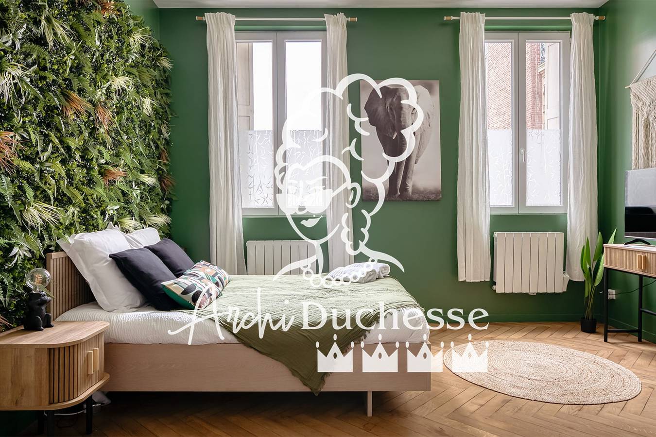 Estudio entero, Chez Guillaume - Studio Jungle rénové balnéo à la gare in Ruan, Región de Rouen