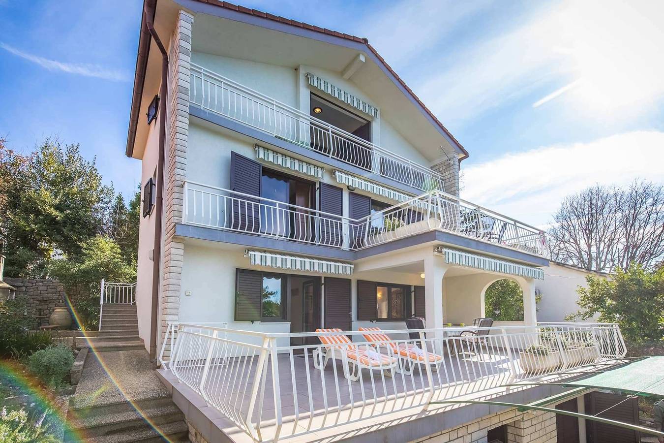 Ganze Wohnung, 1-Zimmer-Ferienwohnung mit Terrasse Njivice, Krk A-21868-a in Njivice, Krk