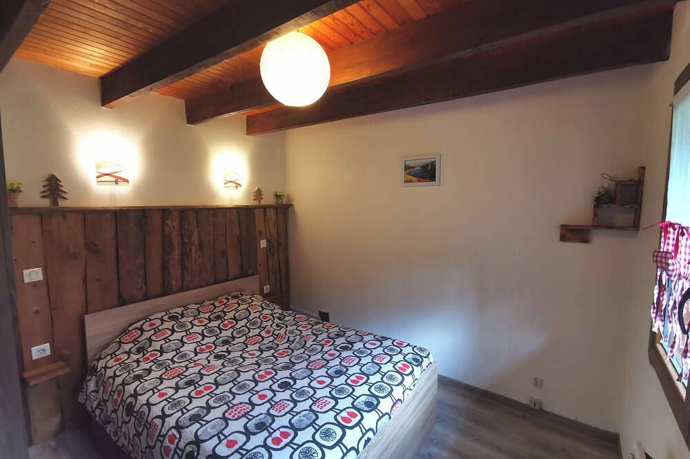 Chalet de l'écureuil, petanque ground in the Vosges mountains near Gérardmer and Alsace in Anould, Saint-Dié-des-Vosges