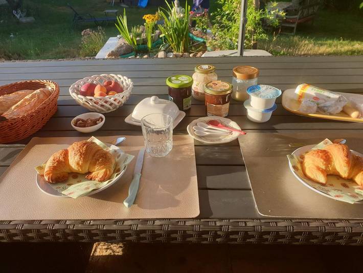 Chambre d’hôte pour 2 personnes, avec Terrasse ainsi que Jardin et Vue